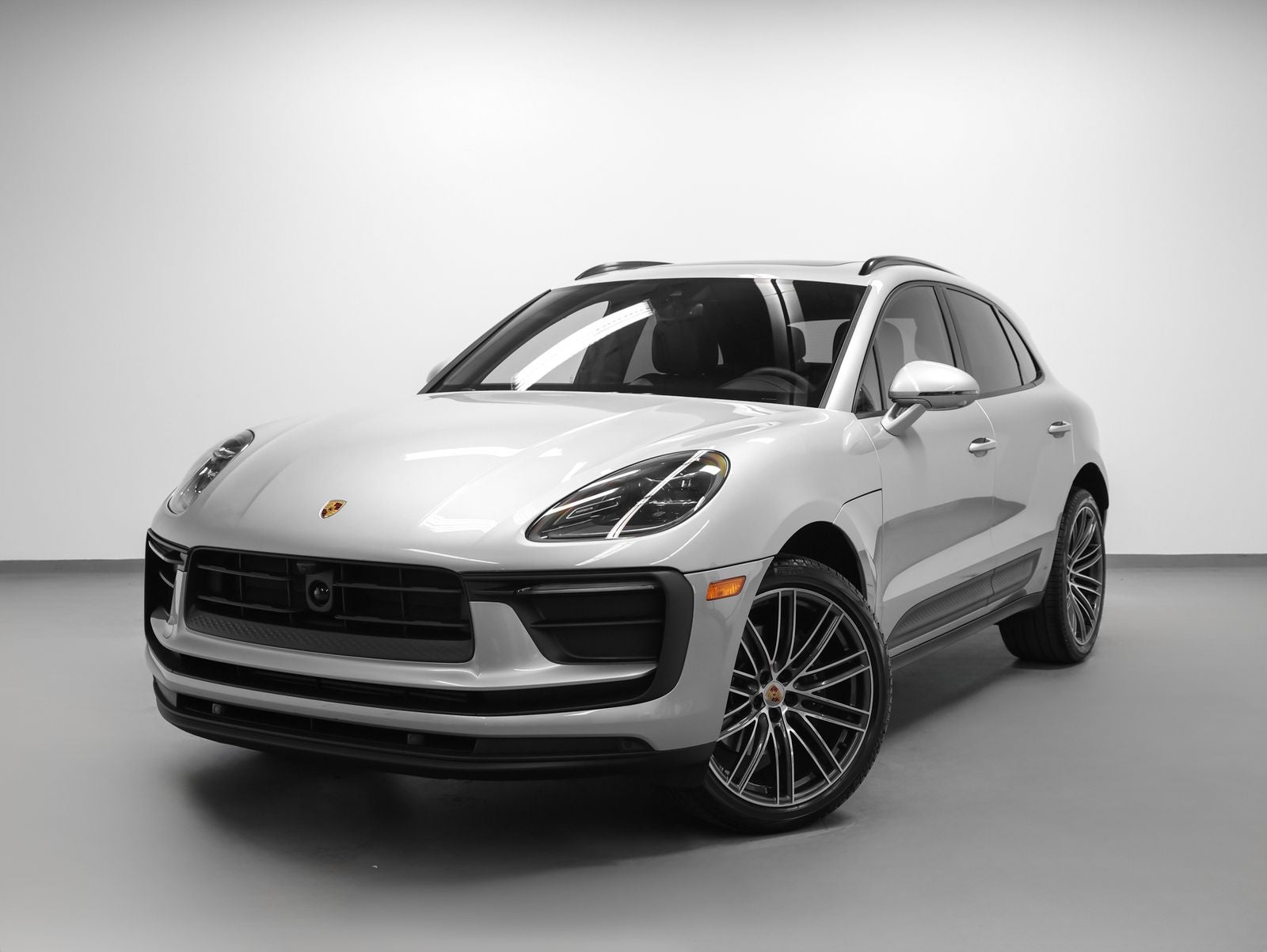 2026 Porsche Macan Macan in Dolomite Silver Metallic — front three-quarter view