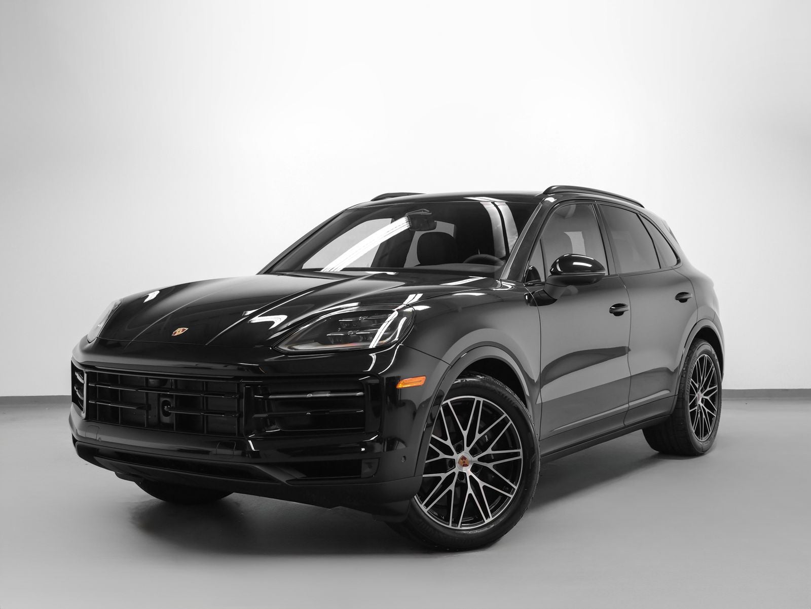 2026 Porsche Cayenne Cayenne in Chromite Black Metallic — front three-quarter view