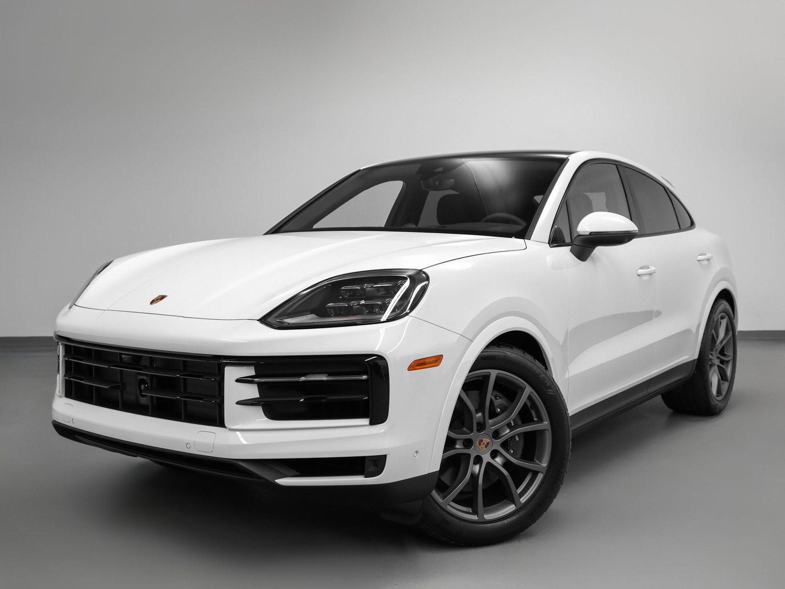 2025 Porsche Cayenne Cayenne Coupe in Carrara White Metallic — front three-quarter view